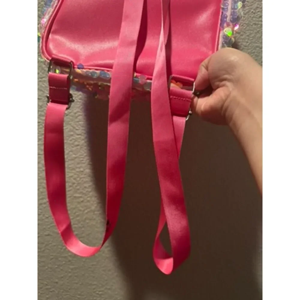 Cat Sparkled Mini Pink Backpack